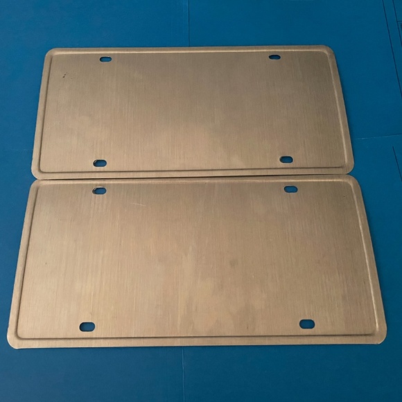 TEXAS USA LONE STAR STANDARD LICENSE PLATE PAIR [GMC 4291] - Picture 2 of 2